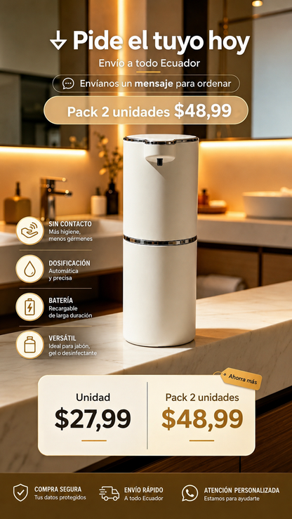 Dispensador de espuma automático con sensor de movimiento